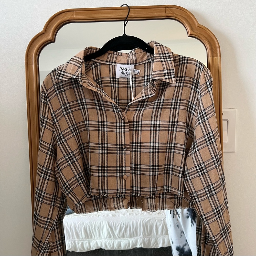 Plaid crop top